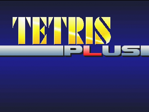 Tetris Plus title screen for Sega Saturn